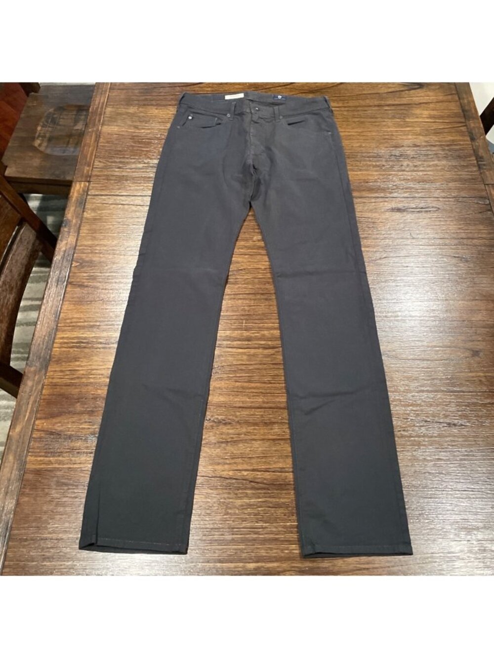 AG Matchbox Slim Straight Pant Men's 32x34.5 Charcoal Gray Stretch Twill Office